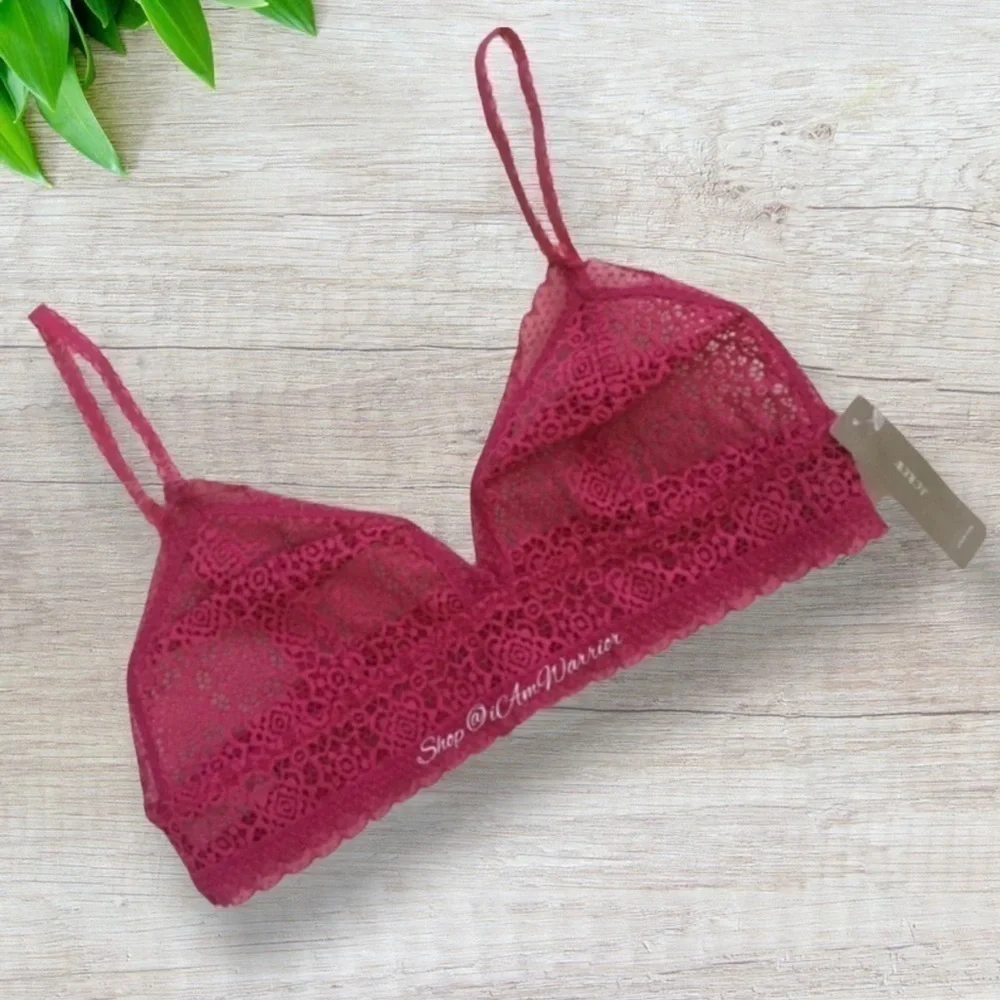 J.Crew NWT raspberry pink lace bralette *shop@iamwarrior